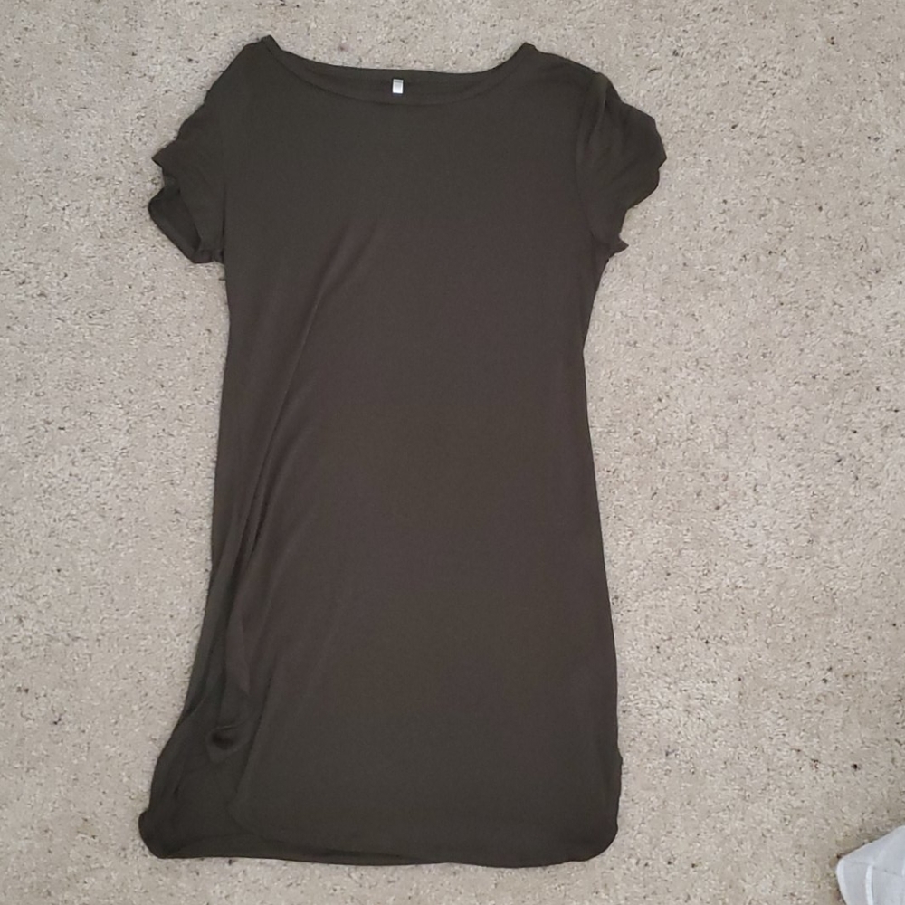 Olive green dress